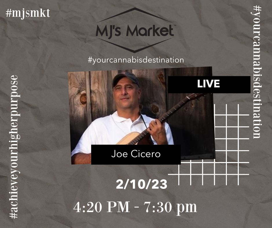 You are currently viewing Joe Cicero LIVE on the beautiful MJ’s Market stage.