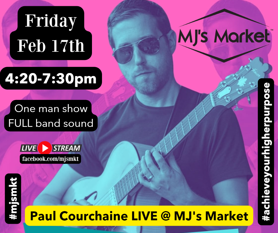 You are currently viewing Looping Musician Paul Courchaine LIVE @ MJ’s Market